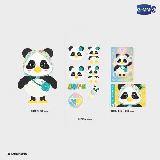 LUNAR STICKER SET