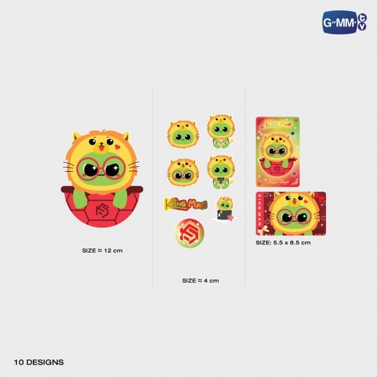 KING MAN STICKER SET