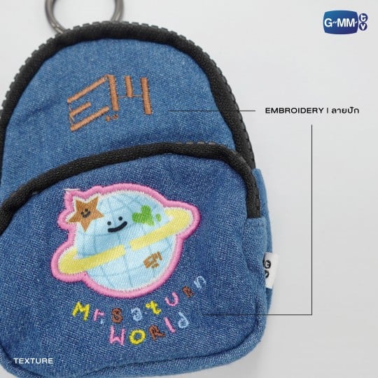 MR. SATURNWORLD MINI BACKPACK CHARM