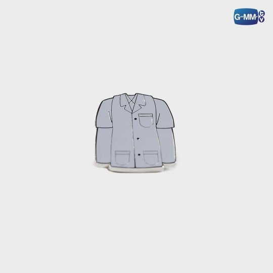 MY GEAR AND YOUR GOWN PINS | เข็มกลัดเกียร์สีขาวกับกาวน์สีฝุ่น
