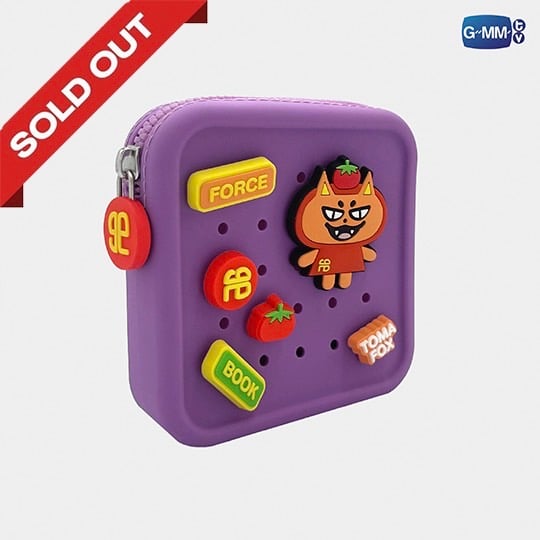 FORCEBOOK RUBBER WALLET WITH CHARM SET 