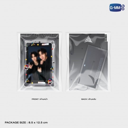 PERTHSANTA FRAME CARD ACRYLIC STAND AND KEYCHAIN WITH PHOTOCARD