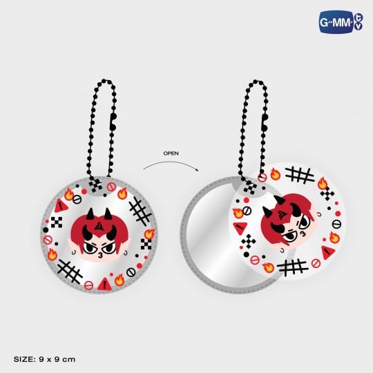 DOMIIA POCKET MIRROR 2 LAYERS KEYCHAIN