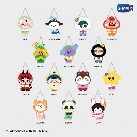 FANDOM CHARACTER JIGGLE KEYRINGS (BOX A) | WHOLE SET