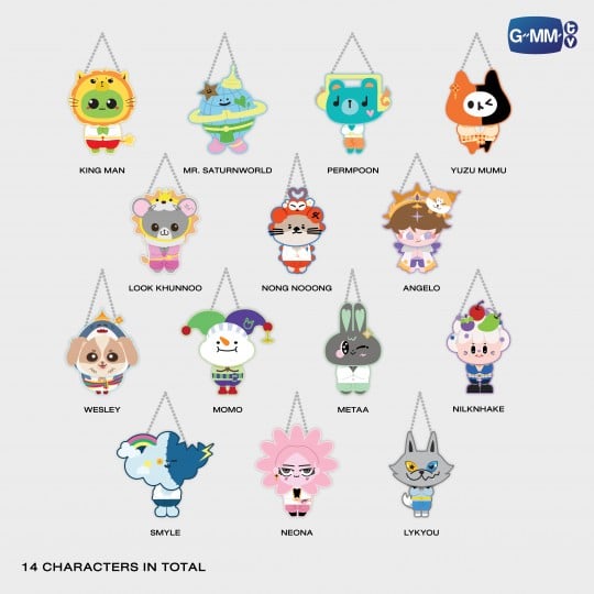 FANDOM CHARACTER JIGGLE KEYRINGS (BOX B) | WHOLE SET