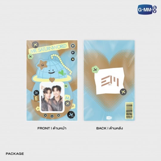 MR. SATURNWORLD MINI CARD HOLDER WITH EARTHMIX PHOTOCARD