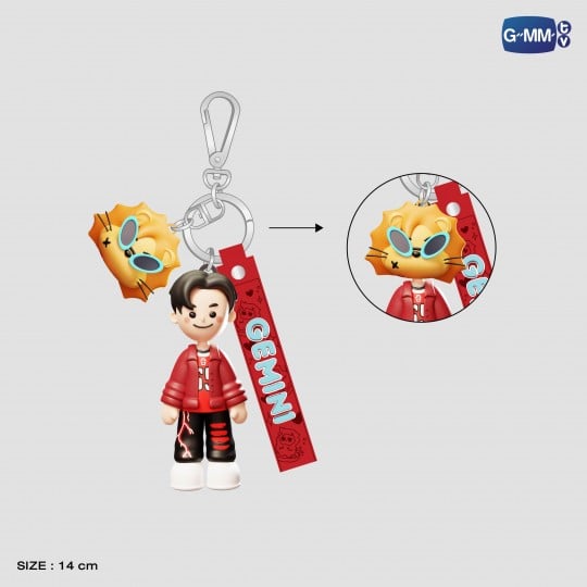 GEMINI 3D RUBBER KEYCHAIN | GEMINI FOURTH MY TURN CONCERT