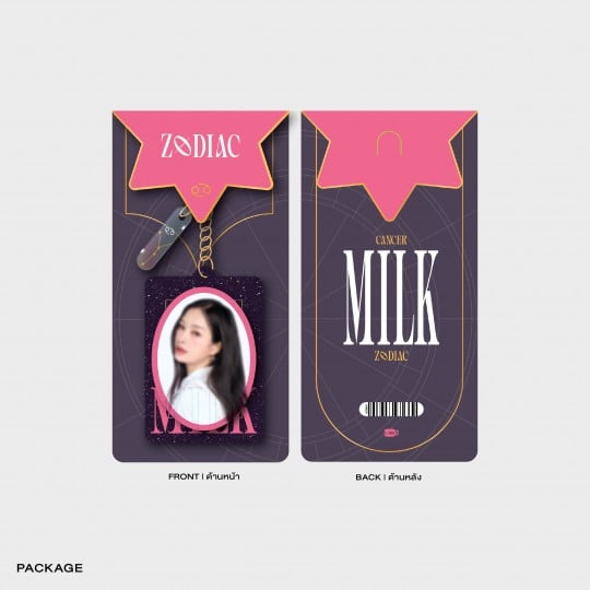 MILK ACRYLIC KEYCHAIN | ZODIAC SERIES