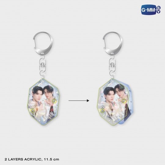 AOUBOOM 2 LAYERS ACRYLIC KEYCHAIN