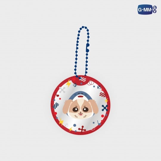 WESLEY POCKET MIRROR 2 LAYERS KEYCHAIN