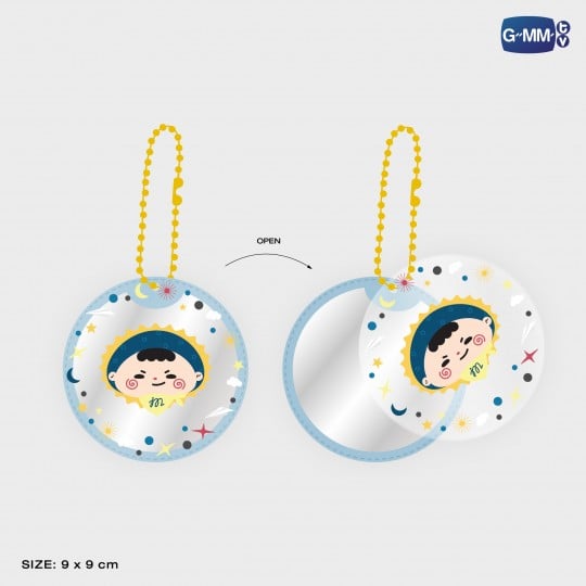 JUMMO POCKET MIRROR 2 LAYERS KEYCHAIN