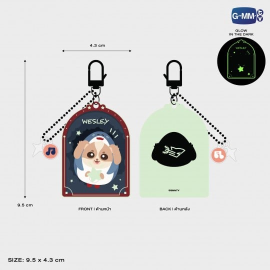 WESLEY GLOW ACRYLIC KEYCHAIN