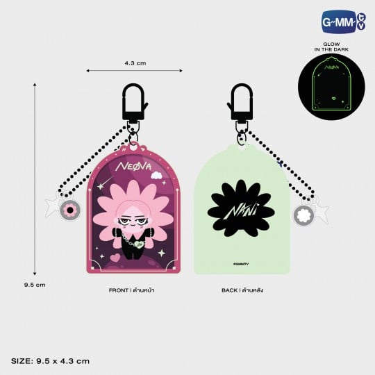 NEONA GLOW ACRYLIC KEYCHAIN