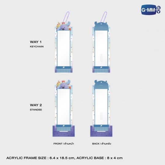 AVOCEAN PHOTO STRIP FRAME ACRYLIC STAND AND KEYCHAIN WITH JIMMYSEA PHOTO STRIP