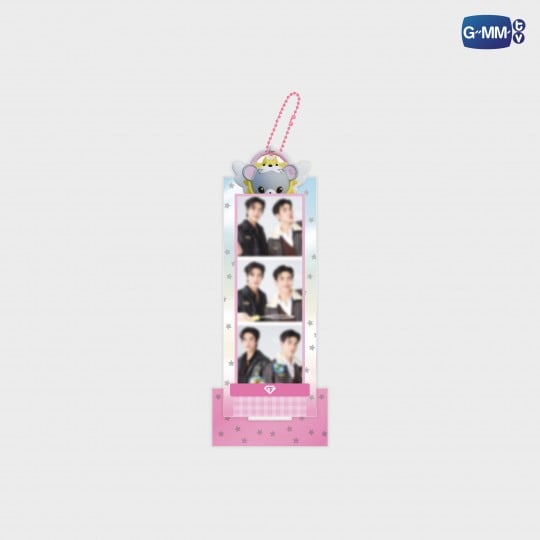 LOOK KHUNNOO PHOTO STRIP FRAME ACRYLIC STAND AND KEYCHAIN WITH GEMINIFOURTH PHOTO STRIP