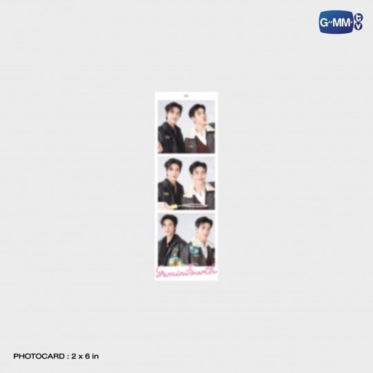 LOOK KHUNNOO PHOTO STRIP FRAME ACRYLIC STAND AND KEYCHAIN WITH GEMINIFOURTH PHOTO STRIP