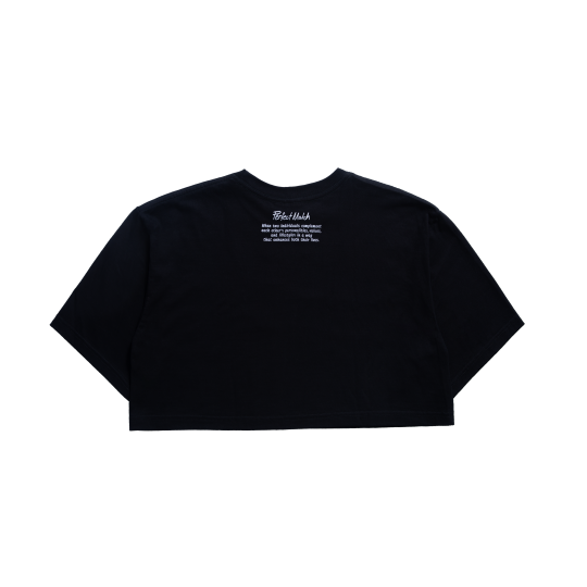 PERFECT MATCH CROP T-SHIRT BLACK