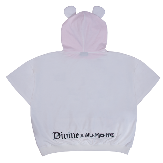 PERFECT MATCH SHORT SLEEVE HOODIE WHITE