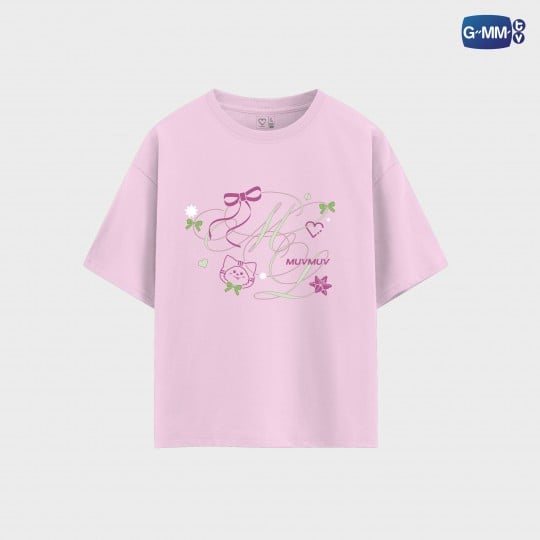 MUVMUV OFFICIAL T-SHIRT | BLUSH BLOSSOM FAN FEST